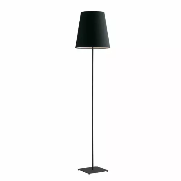 LUCE AMBIENTE E DESIGN Lampadaire ELVIS en métal noir avec abat-jour en tissu 155 cm (Lampadaires / Éclairage décoratif)