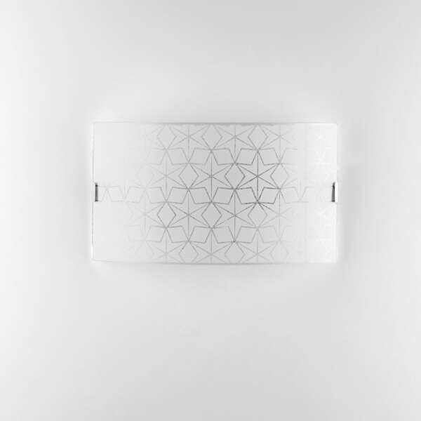 Applique ESAGRAM en verre blanc 35 x 20 cm – Image 2