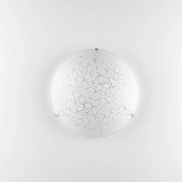 Plafonnier ESAGRAM en verre blanc 30 cm – Image 2