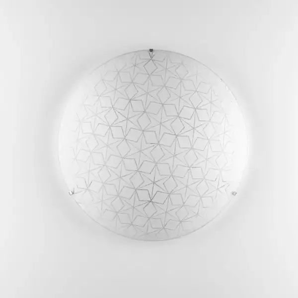 Plafonnier ESAGRAM en verre blanc 40 cm – Image 2