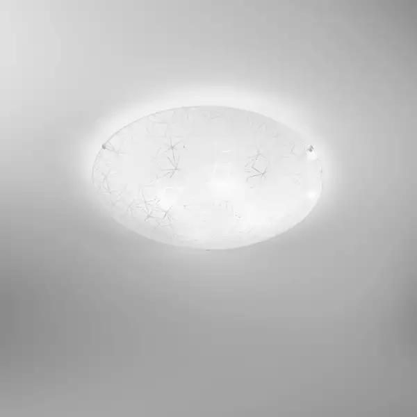 Plafonnier ESAGRAM en verre blanc 50 cm – Image 3