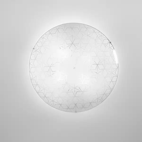 Plafonnier ESAGRAM en verre blanc 50 cm – Image 2