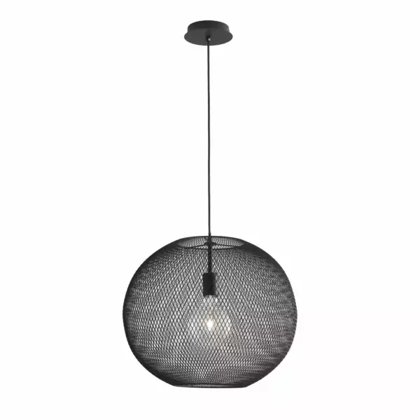 LUCE AMBIENTE E DESIGN Suspension Esedra en métal noir (Suspensions Design & Déco / Éclairage intérieur LED)