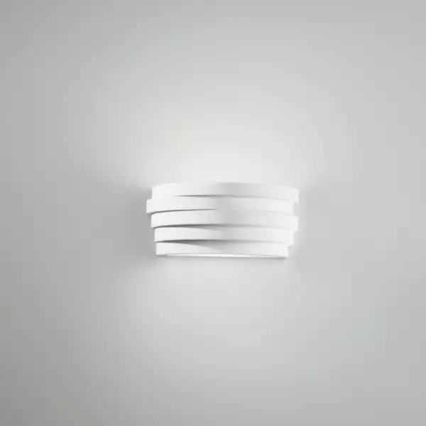 Applique FLOW en plâtre à peindre avec diffuseur en verre satiné de 29 cm – Image 2