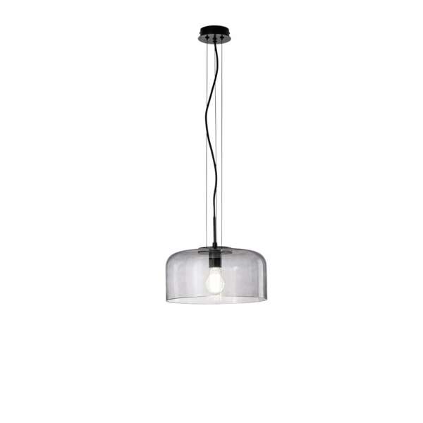 LUCE AMBIENTE E DESIGN Lampe à suspension GIBUS en verre gris 30 cm (Suspensions Design & Déco / Éclairage intérieur LED)