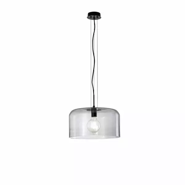 LUCE AMBIENTE E DESIGN Lampe à suspension GIBUS en verre gris 35 cm (Suspensions Design & Déco / Éclairage intérieur LED)