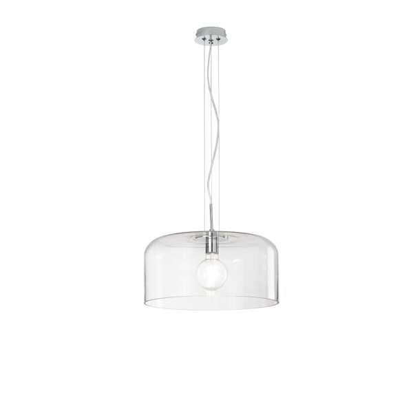 LUCE AMBIENTE E DESIGN Lampe à suspension Gibus en verre transparent 40 cm (Suspensions Design & Déco / Éclairage intérieur LED)