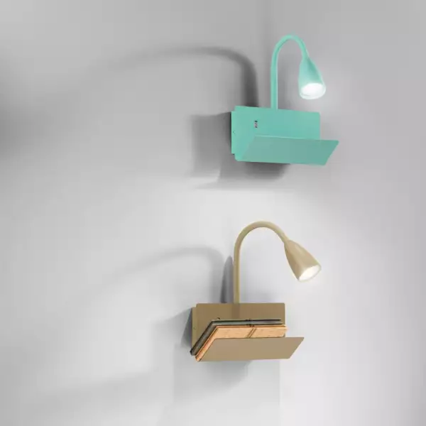 Applique GULP en métal vert avec bras flexible – Image 2