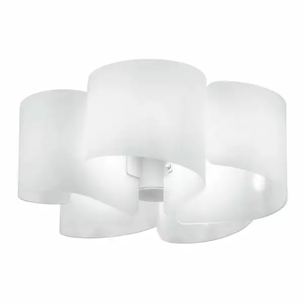 LUCE AMBIENTE E DESIGN Plafonnier Imagine en verre argenté 63 cm (Plafonnier / Éclairage intérieur LED)