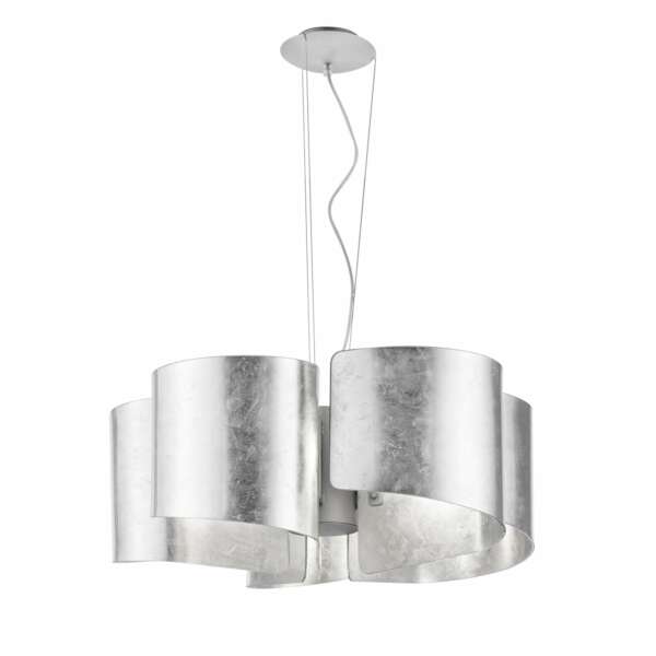 LUCE AMBIENTE E DESIGN Plafonnier IMAGINE en verre argenté 63 cm (Suspensions Design & Déco / Éclairage intérieur LED)