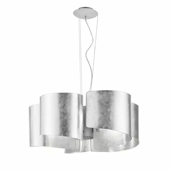 LUCE AMBIENTE E DESIGN Plafonnier IMAGINE en verre argenté 63 cm (Suspensions Design & Déco / Éclairage intérieur LED)