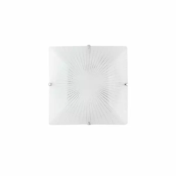 LUCE AMBIENTE E DESIGN Plafonnier ISIDE en verre blanc 30 cm (Plafonnier / Éclairage intérieur LED)