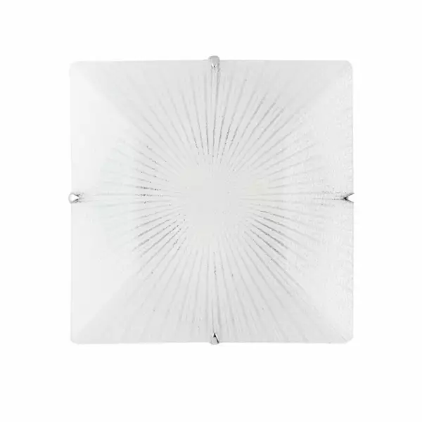 LUCE AMBIENTE E DESIGN Plafonnier ISIDE en verre blanc 40 cm (Plafonnier / Éclairage intérieur LED)