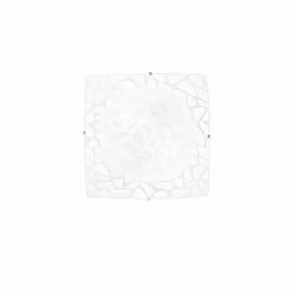 LUCE AMBIENTE E DESIGN Plafonnier island en verre avec décoration en pierre et crochets chromés 30 cm (Plafonnier / Éclairage intérieur LED)