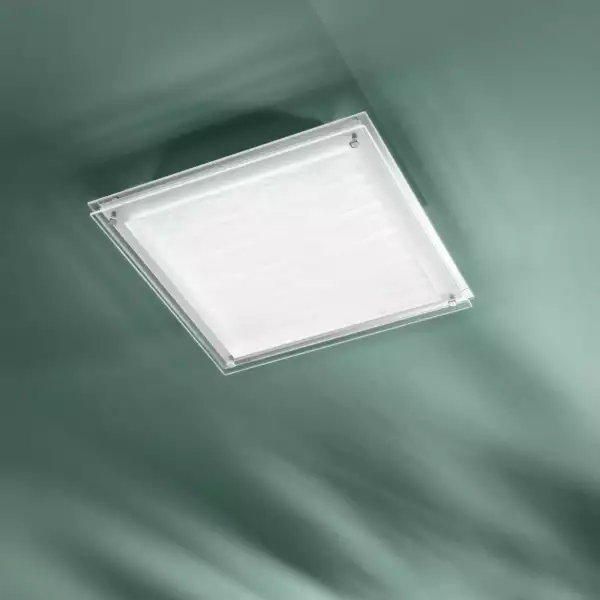 Plafonnier JOYCE en verre blanc 36W 4000K (lumière naturelle) 45 cm – Image 3