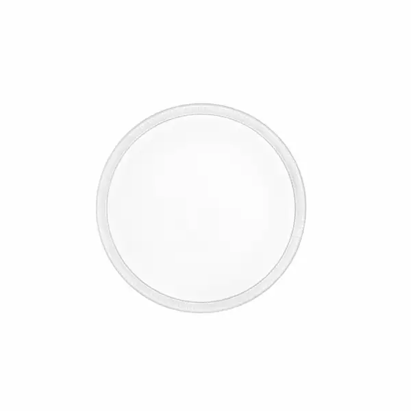 LUCE AMBIENTE E DESIGN Plafonnier LED KAOS blanc bord diamant 24W avec interrupteur CCT 40 cm (Plafonnier / Éclairage intérieur LED)