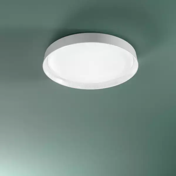 Plafonnier LED KAOS blanc bord diamant 40W avec interrupteur CCT 50 cm – Image 3