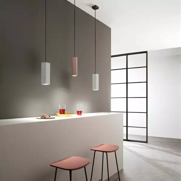Suspension carrée KRUK en béton gris – Image 2