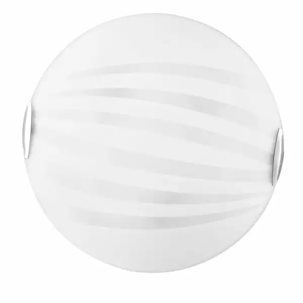 LUCE AMBIENTE E DESIGN Plafonnier KUNA en verre blanc 40 cm (Plafonnier / Éclairage intérieur LED)