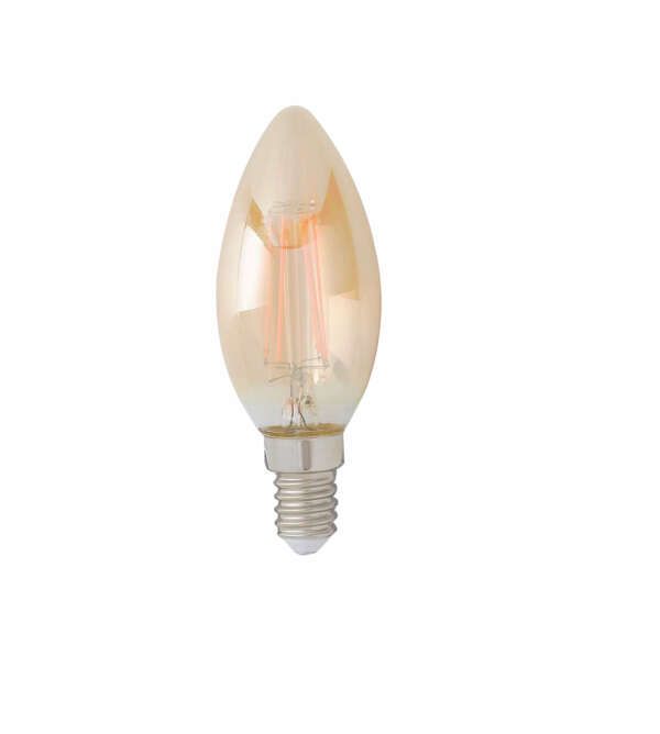 Ampoule LED E14 verre ambré 4W 2500k (lumière chaude)