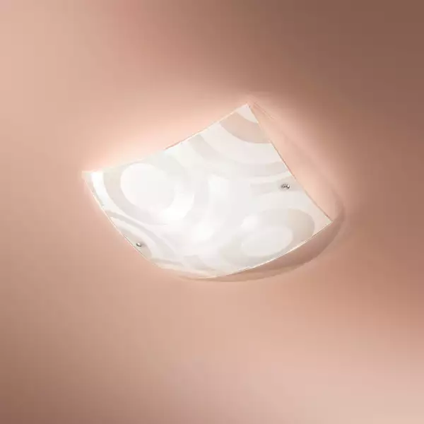 Plafonnier miro en verre blanc 50 cm – Image 2