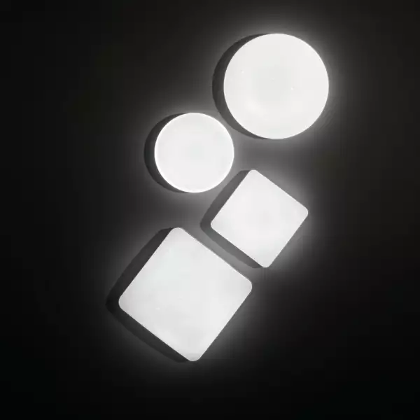 Plafonnier LED MOON rond blanc 24W avec télécommande CCT et IP44 40 cm – Image 2