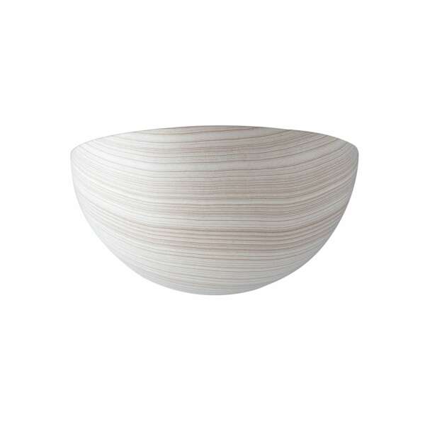 LUCE AMBIENTE E DESIGN Applique Moritz en plâtre effet chêne blanchi 25 cm (Applique murale / Éclairage intérieur LED)