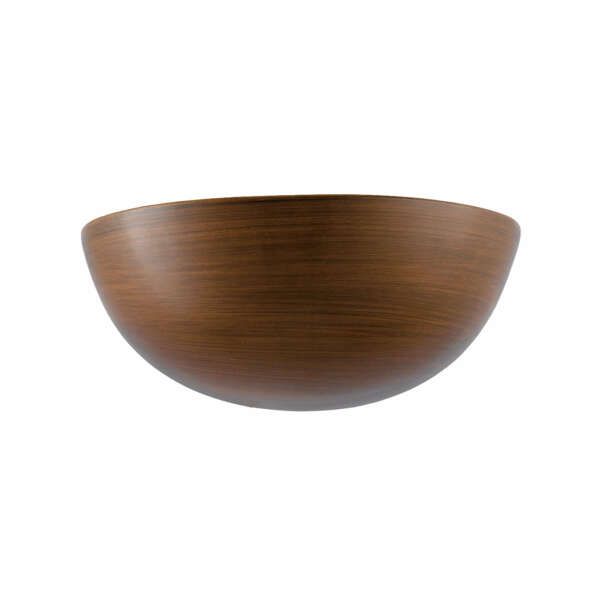 LUCE AMBIENTE E DESIGN Applique MORITZ en plâtre effet bois de noyer 25 cm (Applique murale / Éclairage intérieur LED)