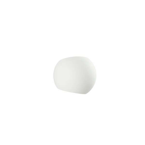 LUCE AMBIENTE E DESIGN Applique moses en plâtre blanc à peindre (Applique murale / Éclairage intérieur LED)