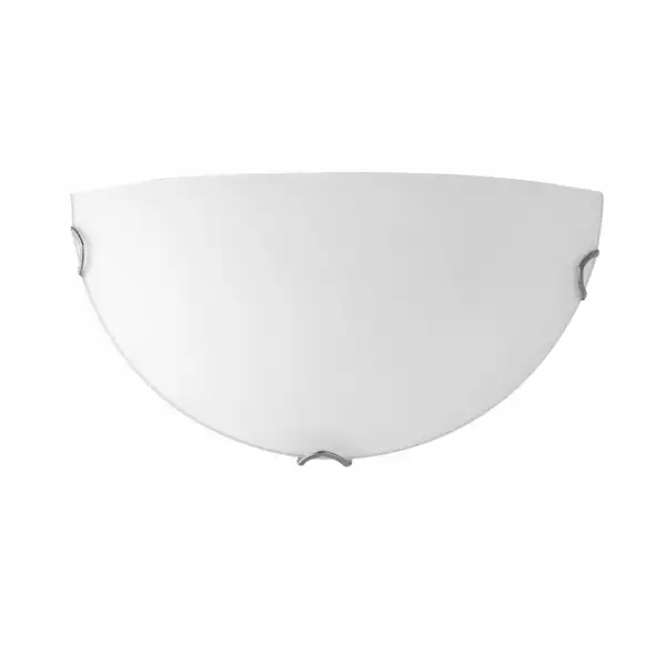 LUCE AMBIENTE E DESIGN Applique oblo en verre blanc 30 x 15 cm (Applique murale / Éclairage intérieur LED)