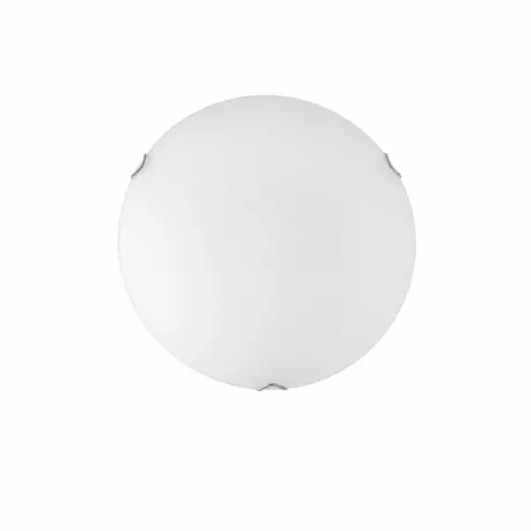LUCE AMBIENTE E DESIGN Plafonnier oblo en verre blanc 30 x 30 cm (Plafonnier / Éclairage intérieur LED)