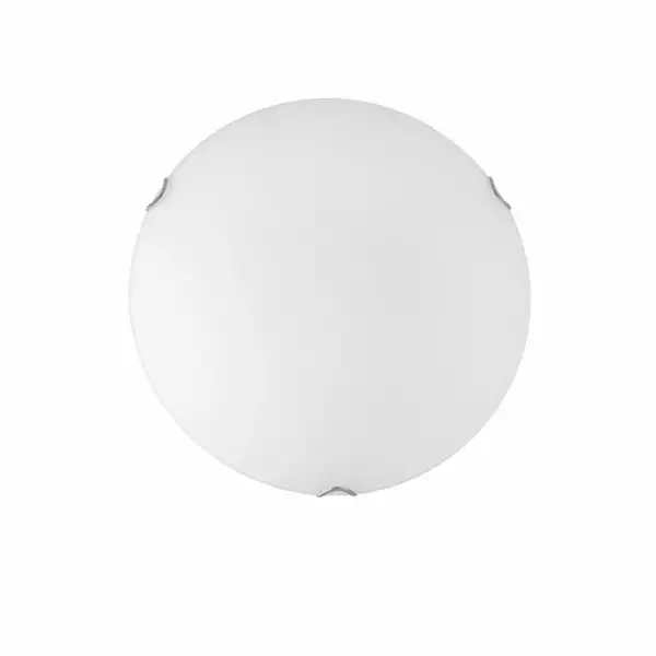 LUCE AMBIENTE E DESIGN Plafonnier oblo en verre blanc 40 x 40 cm (Plafonnier / Éclairage intérieur LED)