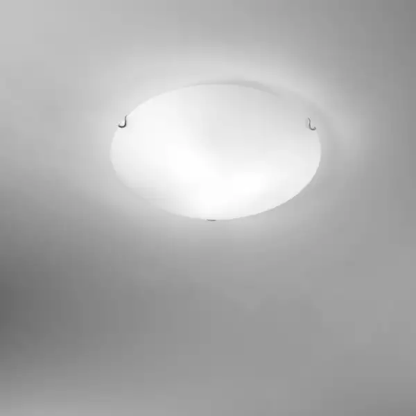 Plafonnier oblo en verre blanc 50 cm – Image 2