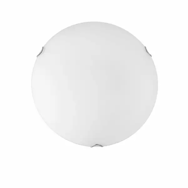 LUCE AMBIENTE E DESIGN Plafonnier oblo en verre blanc 50 cm (Plafonnier / Éclairage intérieur LED)