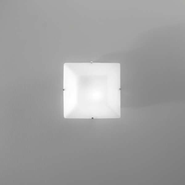 Plafonnier OSIRIDE en verre blanc 25 x 25 cm – Image 2