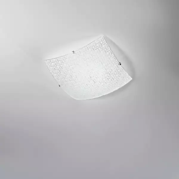 Plafonnier PAMELA en verre blanc 24W 4000K (lumière naturelle) – Image 2