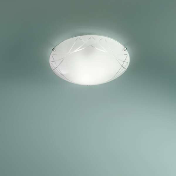 Plafonnier paradise en verre blanc (3xE27) – Image 3