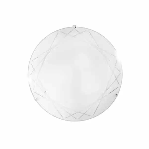 LUCE AMBIENTE E DESIGN Plafonnier paradise en verre blanc (3xE27) (Plafonnier / Éclairage intérieur LED)