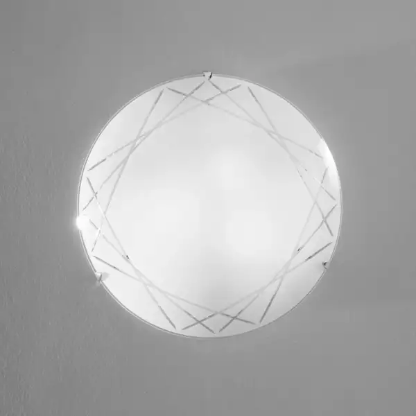 Plafonnier paradise en verre blanc (3xE27) – Image 2