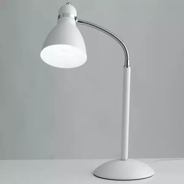 Lampe de table people en métal blanc avec diffuseur orientable – Image 2