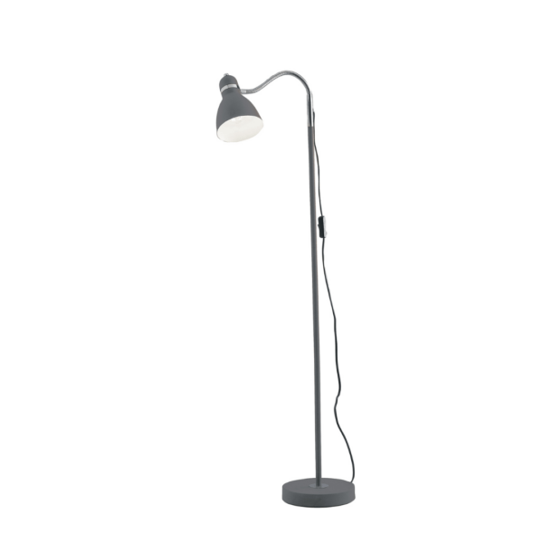 LUCE AMBIENTE E DESIGN Lampadaire people en métal gris avec diffuseur orientable (Lampadaires / Éclairage décoratif)