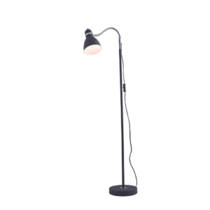 Lampadaire people en métal noir avec diffuseur orientable