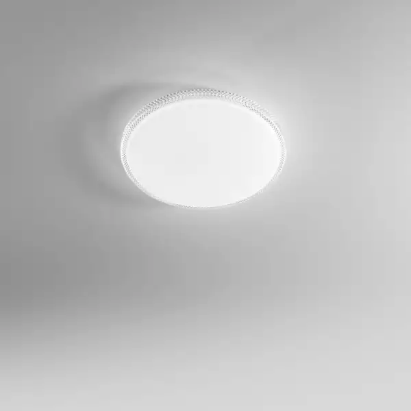 Plafonnier rond pixel blanc avec CCT. Wi-Fi et télécommande inclus 77 cm – Image 3