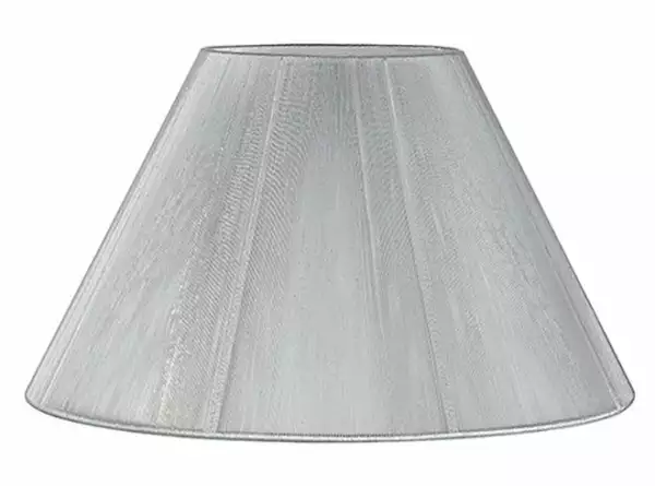LUCE AMBIENTE E DESIGN Abat-jour ORCHESTRA argenté en tissu avec ampoules E27 (Abat-jour / Éclairage intérieur LED)