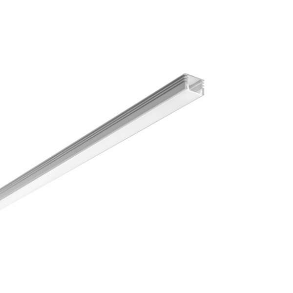 INTEC Profilé profile argenté en aluminium (Profilé aluminium pour rubans LED / Ruban LED et Bande LED)