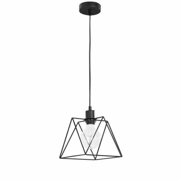 LUCE AMBIENTE E DESIGN Lampe à suspension Santana en métal noir 23 cm (Suspensions Design & Déco / Éclairage intérieur LED)