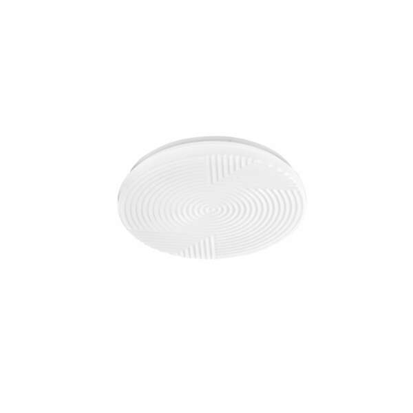 LUCE AMBIENTE E DESIGN Plafonnier LED STREAM 24W en acrylique blanc avec fonction CCT 40 cm (Plafonnier / Éclairage intérieur LED)