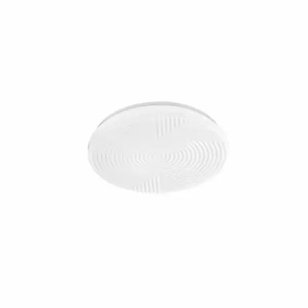 LUCE AMBIENTE E DESIGN Plafonnier LED STREAM 24W en acrylique blanc avec fonction CCT 40 cm (Plafonnier / Éclairage intérieur LED)