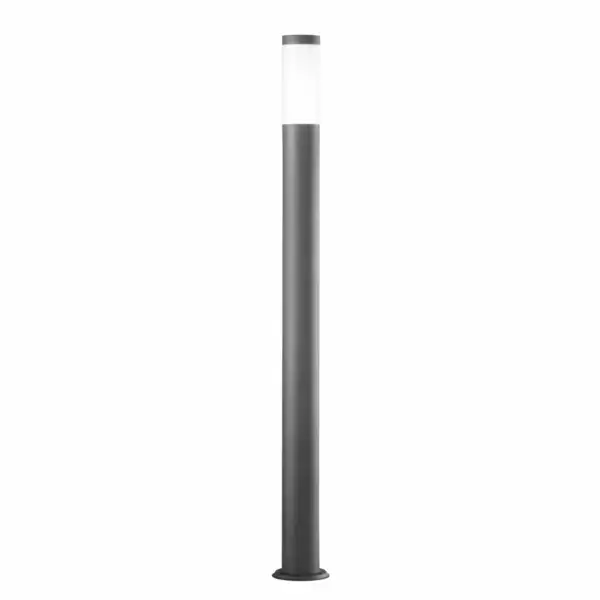 INTEC Borne d'extérieur Tokyo en acier anthracite 110 cm. IP44 (Bornes extérieures LED / Éclairage extérieur LED)