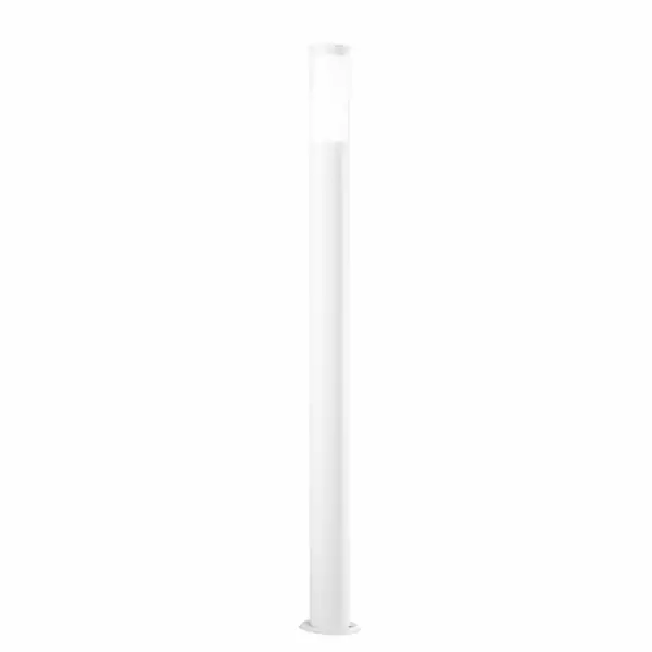 INTEC Borne d'extérieur TOKYO en acier blanc 110 cm. IP44 (Bornes extérieures LED / Éclairage extérieur LED)